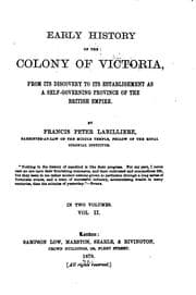 Tapa de Early History of the Colony of Victoria: From Its Discovery to Its ..