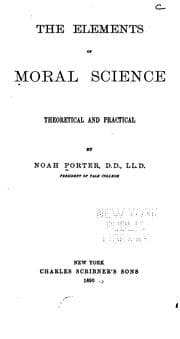 Tapa de The Elements of Moral Science, Theoretical and Practical