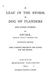 Tapa de A Leaf in the Storm; A Dog of Flanders, and Other Stories