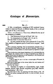 Tapa de A Catalogue of the Manuscripts Preserved in the Library of the University of ..