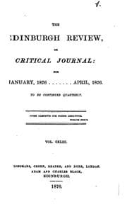 Tapa de The Edinburgh Review: or Critical Journal.
