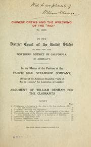 Tapa de Chinese crews and the wrecking of the "Rio." No. 12368