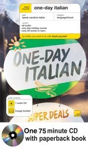 Tapa de Teach Yourself One-Day Italian (Book + 1CD)