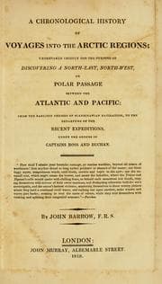 Tapa de A chronological history of voyages into the Arctic regions