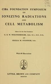 Tapa de Ciba Foundation symposium on ionizing radiations and cell metabolism