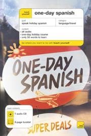Tapa de Teach Yourself One-Day Spanish (Book + 1CD)
