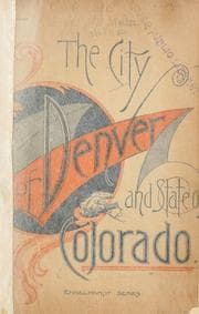 Tapa de The city of Denver and state of Colorado