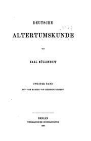 Tapa de Deutsche Alterumskunde