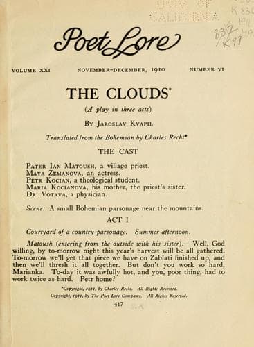 Tapa de The clouds