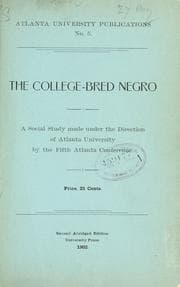 Tapa de The college-bred Negro