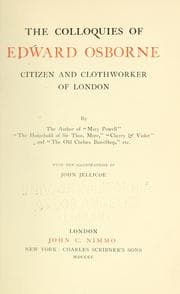 Tapa de The colloquies of Edward Osborne, citizen and clothworker of London