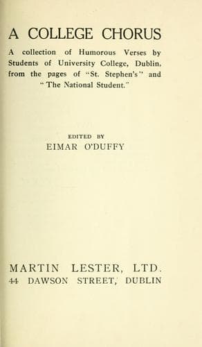 Tapa de A college chorus
