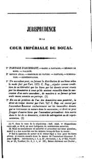 Tapa de Jurisprudence de la cour impériale de Douai, ..