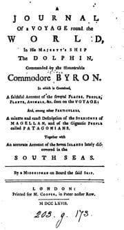 Tapa de A journal of a voyage round the world, in ... the Dolphin, commanded by the honourable commodore ...