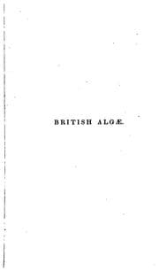 Tapa de A manual of the British algæ