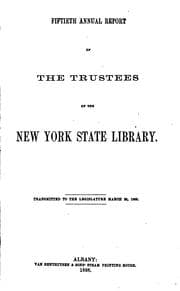 Tapa de Annual Report of the Trustees of the State Library