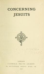 Tapa de Concerning Jesuits