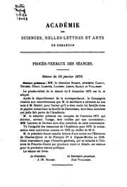 Tapa de Procès-verbaux et mémoires