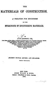Tapa de The Materials of Construction: A Treatise for Engineers on the Strength of ...