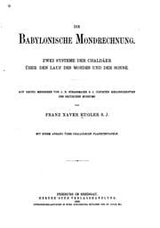 Tapa de Die babylonische mondrechnung