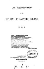 Tapa de An introduction to the study of painted glass, by A.A