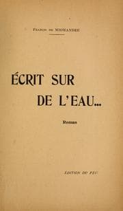 Tapa de Écrit sur de l'eau