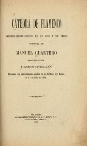Tapa de Cátedra de flamenco