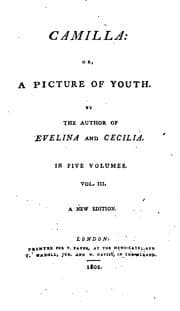 Tapa de Camilla, Or, A Picture of Youth
