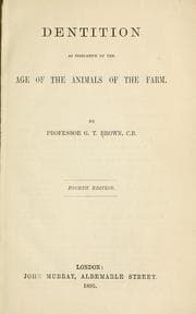 Tapa de Dentition as indicative of the age of the animals of the farm