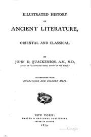 Tapa de Illustrated History of Ancient Literature, Oriental and Classical