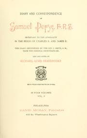 Tapa de Diary and correspondence of Samuel Pepys