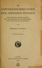 Tapa de Die Lebensanschauungen der grossen Denker