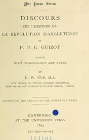 Tapa de Discours sur l'histoire de la revolution d'Angleterre