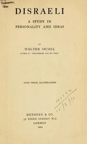 Tapa de Disraeli, a study in personality and ideas