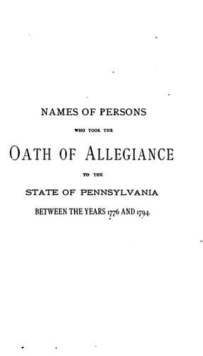 Tapa de Pennsylvania Archives