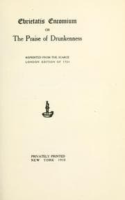 Tapa de Ebrietatis encomium