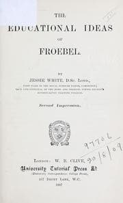 Tapa de The educational ideas of Froebel