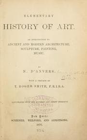 Tapa de Elementary history of art