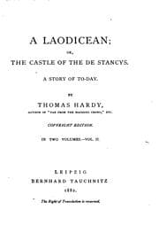 Tapa de A Laodicean; or the Castle of The de Stancys