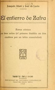 Tapa de El entierro de Zafra