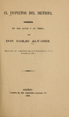 Tapa de El inspector del distrito