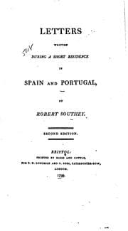 Tapa de Letters Written During a Short Residence in Spain and Portugal