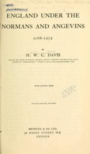 Tapa de England under the Normans and Angevins