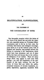 Tapa de An essay on beatification, canonization and the processes of the Congregation of rites