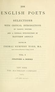 Tapa de The English poets