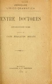Tapa de Entre doctores