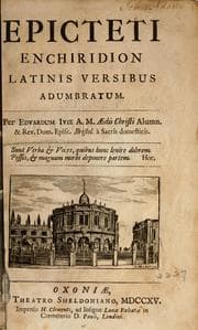 Tapa de Epicteti Enchiridion Latinis versibus adumbratum