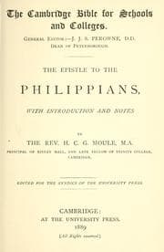 Tapa de The Epistle to the Philippians