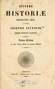 Tapa de Epitome historiæ Societatis Jesu