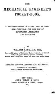 Tapa de The Mechanical Engineer's Pocket-book: A Reference Book of Rules, Tables ..